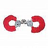 ��������� � ����� FURRY FUN CUFFS RED PLUSH