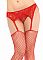 Кружевной комплект с чулками Leg Avenue, Размер XXL, XXL, Черный