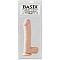 Большой телесный фаллос на присоске Basix Rubber Works - 25,4 см.