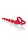 Анальная цепочка COLT Buddy Balls с эрекционным кольцом красная
