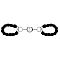 Чёрные кандалы Luxury с хлопковыми петлями