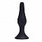Чёрная анальная пробка из силикона среднего Размера ANAL BOTTLE PLUG SILICONE MEDIUM - 11,5 см.