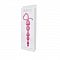 Розовая анальная цепочка с звеньями-сердечками HEARTY ANAL WAND SILICONE - 18 см.