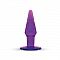 Большая фиолетовая анальная пробка JAMMY JELLY ANAL LARGE PLUG VIOLET - 13,5 см.