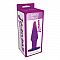 Большая фиолетовая анальная пробка JAMMY JELLY ANAL LARGE PLUG VIOLET - 13,5 см.