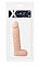 Телесный фаллоимитатор с мошонкой XSKIN 8 PVC DONG - 20,3 см.