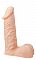 Телесный фаллоимитатор с пышной мошонкой XSKIN 6 PVC DONG - 15 см.