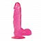 Розовый фаллоимитатор JELLY DILDO REAL RAPTURE PINK 7.5 - 19 см.