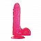 Розовый фаллоимитатор с присоской JELLY DILDO REAL RAPTURE PINK 8 - 23 см.