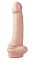 Телесный фаллоимитатор Basix Rubber Works 10 Dong - 25,4 см.