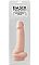 Телесный фаллоимитатор Basix Rubber Works 10 Dong - 25,4 см.
