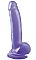 Фиолетовый гелевый фаллоимитатор 9 Suction Cup Dong - 22,9 см.