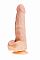 Фаллоимитатор на присоске ART-Style 32 - 16 см., Телесный