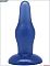 Синяя анальная пробка из геля - 11,5 см.