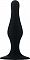 Чёрная анальная пробка Butt Plug with Suction Cup Small