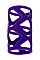 Фиолетовая насадка-сетка на пенис - 7,5 см.