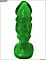 Зелёная анальная пробка-фаллос - 13 см.