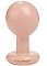 Круглая телесная пробка для анальной стимуляции ROUND MEDIUM