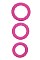 Набор эрекционных колец Posh Silicone Love Rings розовый