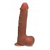 Рельефный фаллоимитатор из неоскин - 24,5 см. Рельефный фаллоимитатор из неоскин - 24,5 см.