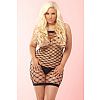   TEASER DIAMOND NET MINI DRESS