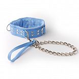 <strong>Голубой ошейник с поводком</strong> <br />
Изготовлен из искусственной кожи. <div class="charTableblock"><div><span>Материал</span>: кожзам</div><div><span>Цвет</span>: другой</div><div><span>Производитель</span>: Sitabella, Россия</div></div> Голубой ошейник с поводком
Изготовлен из искусственной кожи.