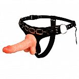 <strong>Реалистичный страпон на трусиках с заклепками</strong> <br />
Хотите еще больше возбуждать своего партнера или партнершу, доминируя в сексуальных играх? Страпон с вибрацией № это идеальное средство доказать своей второй половинке, кто тут главный. <div class="charTableblock"><div><span>Длина, см</span>: 15.7</div><div><span>Диаметр, см</span>: 3</div><div><span>Длина, см</span>: 13-16</div><div><span>Диаметр, см</span>: 3</div><div><span>Материал</span>: ПВХ (PVC)</div><div><span>Цвет</span>: телесный</div><div><span>Особенности</span>: комплект; vac-u-lock</div></div> Реалистичный страпон на трусиках с заклепками
Хотите еще больше возбуждать своего партнера или партнершу, доминируя в сексуальных играх? Страпон с вибрацией № это идеальное средство доказать своей второй половинке, кто тут главный.