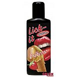 <strong>Съедобная смазка Lick It со вкусом клубники - 100 мл. </strong> <br />
Гель для орального секса, на водной основе, со вкусом земляники. идеален для эротического массажа. <div class="charTableblock"><div><span>Основа</span>: водная</div><div><span>Особенности</span>: оральная; ароматизированная; вкусовая; для массажа</div><div><span>Объем, мл</span>: 100-199</div><div><span>Объем, мл</span>: 100</div></div> Съедобная смазка Lick It со вкусом клубники - 100 мл.
Гель для орального секса, на водной основе, со вкусом земляники. идеален для эротического массажа.