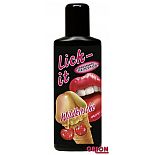 <strong>Съедобная смазка Lick It со вкусом вишни - 100 мл. </strong> <br />
Гель для орального секса на водной основе. Идеален для эротического массажа. <div class="charTableblock"><div><span>Основа</span>: водная</div><div><span>Особенности</span>: оральная; ароматизированная; вкусовая; для массажа</div><div><span>Объем, мл</span>: 100-199</div><div><span>Объем, мл</span>: 100</div></div> Съедобная смазка Lick It со вкусом вишни - 100 мл.
Гель для орального секса на водной основе. Идеален для эротического массажа.