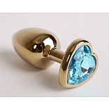 <strong>Анальная пробка золото 8х3,5см с сердечком голубой страз 47194-1-MM</strong> <br />
<div class="charTableblock"><div><span>Длина, см</span>: 8</div><div><span>Диаметр, см</span>: 3,5</div><div><span>Материал</span>: металл</div><div><span>Цвет</span>: другой</div><div><span>Особенности</span>: пробка; ювелирка</div><div><span>Особенности</span>: без вибрации; гладкая</div><div><span>Длина, см</span>: 5-8</div><div><span>Диаметр, см</span>: 3</div><div><span>Цвет кристалла</span>: голубой/синий/фиолетоый</div></div> Анальная пробка золото 8х3,5см с сердечком голубой страз 47194-1-MM