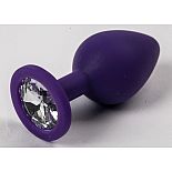 <strong>Пробка силиконовая фиолетовая с фиолетовым стразом 9,5х4см 47116-2-MM</strong> <br />
<div class="charTableblock"><div><span>Длина, см</span>: 9,5</div><div><span>Диаметр, см</span>: 4</div><div><span>Материал</span>: силикон</div><div><span>Цвет</span>: другой</div><div><span>Особенности</span>: пробка; ювелирка</div><div><span>Особенности</span>: без вибрации; гладкая</div><div><span>Длина, см</span>: 9-12</div><div><span>Диаметр, см</span>: 4</div><div><span>Цвет кристалла</span>: голубой/синий/фиолетоый</div></div> Пробка силиконовая фиолетовая с фиолетовым стразом 9,5х4см 47116-2-MM