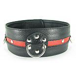 <strong>Черно-красный кожаный ошейник увеличенного размера с кольцом</strong> <br />
Черно-красный кожаный ошейник увеличенного размера с кольцом. <div class="charTableblock"><div><span>Материал</span>: кожа</div><div><span>Производитель</span>: БДСМ арсенал, Россия</div></div> Черно-красный кожаный ошейник увеличенного размера с кольцом
Черно-красный кожаный ошейник увеличенного размера с кольцом.