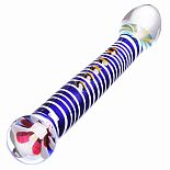 <strong>Анальный стимулятор из стекла с рисунком, 20 см., Прозрачный</strong> <br />
Стеклянный анальный стимулятор изогнутой формы, тёмно-синего цвета с белой спиральной полосой и с рельефными пупырашками на поверхности. <div class="charTableblock"> </div> Анальный стимулятор из стекла с рисунком, 20 см., Прозрачный
Стеклянный анальный стимулятор изогнутой формы, тёмно-синего цвета с белой спиральной полосой и с рельефными пупырашками на поверхности.