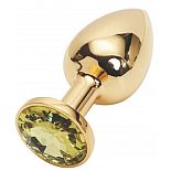 <strong>Анальная пробка металл 4х9,5 золото желтый страз 47059-2MM</strong> <br />
<div class="charTableblock"> </div> Анальная пробка металл 4х9,5 золото желтый страз 47059-2MM