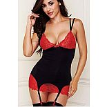 �������� 2 PC LACE CHEMISE, G-STRING WITH GARTER 
�������������� ������������ ������� �� Baci Lingerie White Label ������� ����� ������� � ������������ ��-���������� ���������.