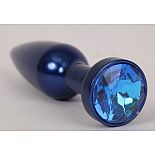 <strong>Большая синяя анальная пробка с голубым стразом - 11,2 см.</strong> <br />
Металлическая пробка с ограничительным основанием для безопасного использования. <div class="charTableblock"><div><span>Длина, см</span>: 11.20</div><div><span>Диаметр, см</span>: 2.90</div><div><span>Материал</span>: металл</div><div><span>Длина, см</span>: 9-12</div><div><span>Диаметр, см</span>: 2</div></div> Большая синяя анальная пробка с голубым стразом - 11,2 см.
Металлическая пробка с ограничительным основанием для безопасного использования.