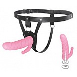 <strong>Женский страпон с фаллоимитатором и стимулятором ануса</strong> <br />
Женский страпон с фаллоимитатор и стимулятором ануса. В комплекте кожаные трусики, насадка рельефный фаллоимитатор со стимулятором ануса из силикона, штырек для крепления насадок <div class="charTableblock"><div><span>Длина, см</span>: 20.8</div><div><span>Диаметр, см</span>: 4.1</div><div><span>Длина, см</span>: 17-20</div><div><span>Диаметр, см</span>: 4</div><div><span>Материал</span>: силикон</div><div><span>Цвет</span>: красный/розовый</div><div><span>Особенности</span>: комплект; vac-u-lock; двухголовый; с дополнительной стимуляцией</div></div> Женский страпон с фаллоимитатором и стимулятором ануса
Женский страпон с фаллоимитатор и стимулятором ануса. В комплекте кожаные трусики, насадка рельефный фаллоимитатор со стимулятором ануса из силикона, штырек для крепления насадок