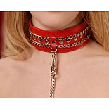 <strong>Ошейник кожаный красный шириной 50мм,с цепочкой-поводком с карабином длиной 50см 3101-2</strong> <br />
Изготовлен из натуральной кожи с велюровой подкладкой. <div class="charTableblock"> </div> Ошейник кожаный красный шириной 50мм,с цепочкой-поводком с карабином длиной 50см 3101-2
Изготовлен из натуральной кожи с велюровой подкладкой.