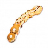 <strong>Двухголовый стеклянный фаллоимитатор с изгибом, 18 см</strong> <br />
Красивый блестящий стимулятор, покрытый массажными шариками, объемными дугами. Угол изгиба игрушки легко помогает найти точку G. <div class="charTableblock"><div><span>Материал</span>: стекло</div><div><span>Производитель</span>: Glas, США</div></div> Двухголовый стеклянный фаллоимитатор с изгибом, 18 см
Красивый блестящий стимулятор, покрытый массажными шариками, объемными дугами. Угол изгиба игрушки легко помогает найти точку G.