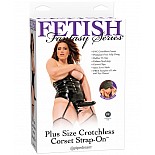 <strong>Страпон на корсете для девушек Plus Size</strong> <br />
Этот комплект включает в себя черный корсет с искусственным пенисом и подвязками для чулок. Также в него входит черного цвета маска на глаза. Вы можете использовать такие аксессуары для того, чтобы сделать секс более разнообразным. <br><br>Страпон особенно актуален для лесбийских пар и для дам, которые желают поменяться ролями с партнером. <div class="charTableblock"><div><span>Длина, см</span>: 17.8</div><div><span>Диаметр, см</span>: 4</div><div><span>Длина, см</span>: 17-20</div><div><span>Диаметр, см</span>: 4</div><div><span>Материал</span>: ПВХ (PVC)</div><div><span>Цвет</span>: черный</div><div><span>Особенности</span>: комплект; harness</div></div> Страпон на корсете для девушек Plus Size
Этот комплект включает в себя черный корсет с искусственным пенисом и подвязками для чулок. Также в него входит черного цвета маска на глаза. Вы можете использовать такие аксессуары для того, чтобы сделать секс более разнообразным. <br><br>Страпон особенно актуален для лесбийских пар и для дам, которые желают поменяться ролями с партнером.