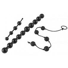<strong>Набор из 3 различных по длине и диаметру силиконовых анальных цепочек</strong> <br />
Набор из цепочек с различным диаметром шариков.<div class="charTableblock"><div><span>Длина, см</span>: 24.7</div><div><span>Диаметр, см</span>: 2.5</div><div><span>Материал</span>: силикон</div><div><span>Цвет</span>: черный</div><div><span>Особенности</span>: шарики; цепочки, бусы</div><div><span>Длина, см</span>: 21-24</div><div><span>Диаметр, см</span>: 2</div></div> Набор из 3 различных по длине и диаметру силиконовых анальных цепочек
Набор из цепочек с различным диаметром шариков.