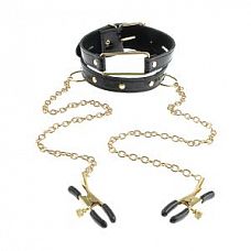 ׸���� � ������� ������� � �������� �� ����� Gold Collar and Nipple Clamps 
׸���� ������� �� ���� ��� ��������� ����� ������ �������� ���������, ������� ��������� ��������� �� ����.