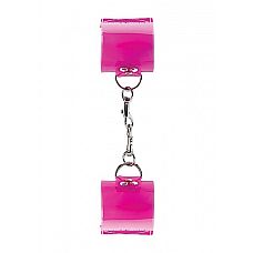 ��������� Translucent Handcuffs with Velcro Pink SH-BAD001 
.