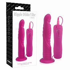    5.5 inch 7 Mode Ripple Dildo Rose 10084015 
