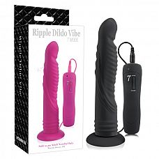    6.7 inch 7 Mode Ripple Dildo Black 10484016 
