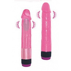 <strong>Силиконовый вибратор</strong> <br />
Вибромассажер розового цвета из силикона с мощным вибратором. Бывает полупрозрачным и непрозрачным. Длина 22.5 см. Диаметр 3.4 см.<div class="charTableblock"><div><span>Материал</span>: TPE / TPR</div><div><span>Длина, см</span>: 22.50</div><div><span>Диаметр, см</span>: 3.40</div><div><span>Длина, см</span>: 21-24</div><div><span>Диаметр, см</span>: 3</div><div><span>Производитель</span>: Baile, Китай</div></div> Силиконовый вибратор
Вибромассажер розового цвета из силикона с мощным вибратором. Бывает полупрозрачным и непрозрачным. Длина 22.5 см. Диаметр 3.4 см.