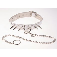 <strong>Белый кожаный ошейник с шипами</strong> <br />
Изготовлен из натуральной кожи с велюровой подкладкой.<div class="charTableblock"><div><span>Материал</span>: кожа</div><div><span>Цвет</span>: белый</div><div><span>Производитель</span>: Sitabella, Россия</div></div> Белый кожаный ошейник с шипами
Изготовлен из натуральной кожи с велюровой подкладкой.