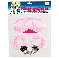 <strong>Комплект - розовая маска на глаза, наручники обшитые, 2 ключа.</strong> <br />
Маска для глаз на резинке, наручники мягкие, с меховой ворсистой подкладкой, регулирующиеся по Размеру при помощи креплений фиксаторов.<div class="charTableblock"><div><span>Материал</span>: металл</div><div><span>Цвет</span>: красный, розовый</div><div><span>Производитель</span>: California Exotic Novelties, США</div></div> Комплект - розовая маска на глаза, наручники обшитые, 2 ключа.
Маска для глаз на резинке, наручники мягкие, с меховой ворсистой подкладкой, регулирующиеся по Размеру при помощи креплений фиксаторов.