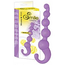 <strong>Сиреневый анальный стимулятор Smile Bowler Stimulator - 17 см.</strong> <br />
Анальный стимулятор из пяти бусинок различного диаметра,немного изогнутой формы для более чувственного введения и со сдерживающим кольцом для комфортного и безопасного использования.<div class="charTableblock"><div><span>Длина, см</span>: 17.00</div><div><span>Диаметр, см</span>: 3.20</div><div><span>Материал</span>: силикон</div><div><span>Длина, см</span>: 17-20</div><div><span>Диаметр, см</span>: 3</div></div> Сиреневый анальный стимулятор Smile Bowler Stimulator - 17 см.
Анальный стимулятор из пяти бусинок различного диаметра,немного изогнутой формы для более чувственного введения и со сдерживающим кольцом для комфортного и безопасного использования.