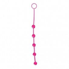 <strong>Розовая анальная цепочка с 5 шариками JAMMY JELLY ANAL 5 BEADS PINK - 38 см.</strong> <br />
Розовая анальная цепочка с 5 шариками JAMMY JELLY ANAL 5 BEADS PINK.<div class="charTableblock"><div><span>Длина, см</span>: 38</div><div><span>Диаметр, см</span>: 2</div><div><span>Материал</span>: ПВХ (PVC)</div><div><span>Цвет</span>: красный/розовый</div><div><span>Особенности</span>: шарики</div><div><span>Особенности</span>: без вибрации</div><div><span>Длина, см</span>: 25 и более</div><div><span>Диаметр, см</span>: 2</div></div> Розовая анальная цепочка с 5 шариками JAMMY JELLY ANAL 5 BEADS PINK - 38 см.
Розовая анальная цепочка с 5 шариками JAMMY JELLY ANAL 5 BEADS PINK.